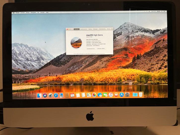 iMac 21.5" Mid 2011 - Rode Streep - Incl. Toetsenbord/muis, Computers en Software, Apple Desktops, Gebruikt, iMac, HDD, Onbekend