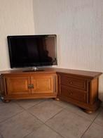 tv meubel donker eiken, Antiek en Kunst, Ophalen