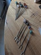 Vintage Bestekset met Edelstenen, Antiek en Kunst, Antiek | Bestek, Ophalen of Verzenden