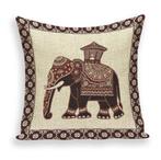 Indiase Olifant Kussenhoes 45x45cm / Kussensloop India Yoga, Verzenden, Nieuw, Vierkant