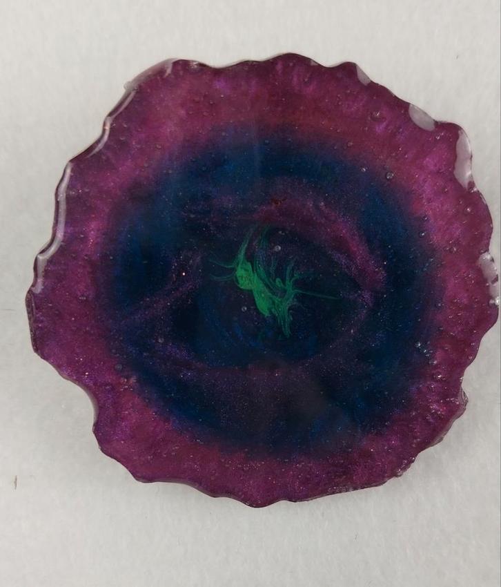 Handgemaakte Resin broche - pauw, Sieraden, Tassen en Uiterlijk, Broches, Nieuw, Overige materialen, Ophalen of Verzenden