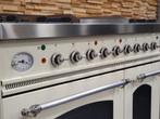 Luxe Fornuis Boretti 90cm crème + rvs 2 ovens frytop, 60 cm of meer, Ophalen of Verzenden, Zo goed als nieuw, Energieklasse A of zuiniger
