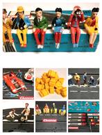 Carrera baanfiguren scenery tribune figuren sier poppetjes, Ophalen of Verzenden, Elektrisch, Carrera