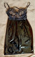 Z.G.A.NIEUW dames Jurkje PU zwart Onderborstmaat 70 Cm Heupm, Ophalen, Zwart, Nachtkleding