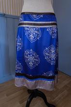 blauwe glanzende satin look rok Styles by Steps 38, Maat 38/40 (M), Blauw, Ophalen of Verzenden, Zo goed als nieuw