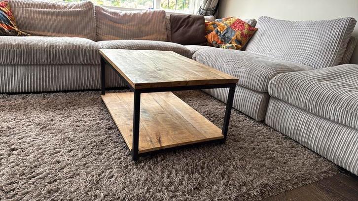 Salontafel Mangohout, Huis en Inrichting, Tafels | Salontafels, Gebruikt, Minder dan 50 cm, 50 tot 100 cm, 50 tot 100 cm, Rechthoekig