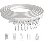 Witte buigbare gordijnrail set - 5 meter, Huis en Inrichting, Ophalen of Verzenden