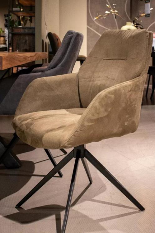 Eetkamerstoel Collin Groen, Huis en Inrichting, Stoelen, Nieuw, Eén, Stof, Overige kleuren, Ophalen