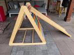 Pikler klimdriehoek (120cm)  met glijbaan, Kinderen en Baby's, Speelgoed | Houten speelgoed, Ophalen, Gebruikt, Overige typen