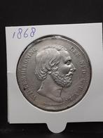 Rijksdaalder 1868 Koning Willem III, Postzegels en Munten, Koning Willem III, Zilver, Ophalen of Verzenden, Losse munt
