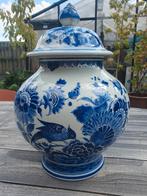 ENORME dekselvaas van porseleyne fles  38 cm, Ophalen of Verzenden