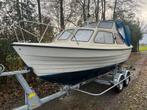 Spitsgatter Fjord 23 met gekeurde Riba trailer., Watersport en Boten, Motorboten en Motorjachten, 10 tot 30 pk, Gebruikt, Binnenboordmotor
