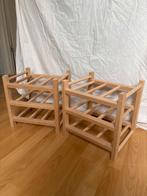 Houten Wijnrek voor 9 Flessen (2x), Ophalen, Gebruikt, 5 tot 15 flessen, Minder dan 50 cm