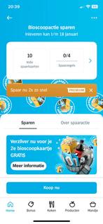Ah bios kaartjes, Tickets en Kaartjes, Eén persoon, Kortingskaart