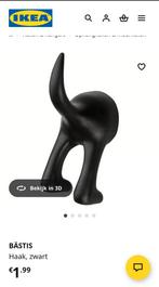 Ikea Bästis Haken Zwart - Nieuw!, Huis en Inrichting, Woonaccessoires | Kapstokken, Ophalen, Kunststof, Wandhaken, Nieuw
