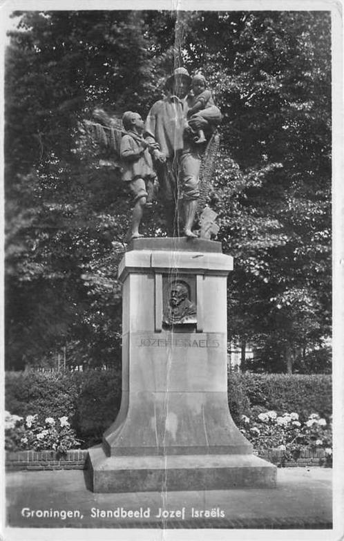 (380-101-025) Groningen Standbeeld Jozef Israels, Verzamelen, Ansichtkaarten | Nederland, Groningen, Verzenden