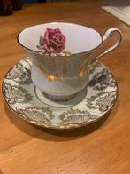Vintage Paragon Theekop en Schotel met Roos, Antiek en Kunst, Antiek | Servies los, Ophalen