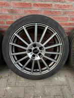 Audi A6 A7 velgen + A merk zomerbanden AEZ 19” 5x112 A5 A8, Gebruikt, 255 mm, Banden en Velgen, Personenwagen
