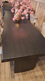 Boomstam Eettafel Zwart 300cm, Ophalen, Zo goed als nieuw