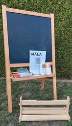 Set mooi schoolbord, whiteboard & tekenrolhouder Ikea Mala, Ophalen, Zo goed als nieuw, Knutselen