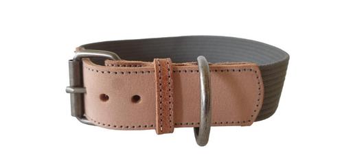 ANIMAL BOULEVARD Halsband Nek 51-59 cm Naturel-Grijs -50%!!!, Dieren en Toebehoren, Hondenhalsbanden en Penningen, Nieuw, Handgemaakt
