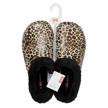 🐆 Dames Tuinklompen met Bontje & Luipaardprint 🐆 beschikbaar voor biedingen