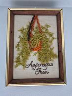 Vintage jaren 70 geborduurd schilderijtje, Ophalen of Verzenden, Huis en Inrichting