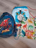 Spiderman rugzak + 2 gymtassen (Thomas, dino), Ophalen, Gebruikt, Minder dan 30 cm, Disney of Dora