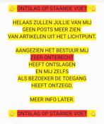 ONTSLAG OP STAANDE VOET, Ophalen of Verzenden, Leer, Eén