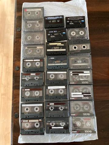 Bespeelde cassettebandjes; TDK, BASF, Philips beschikbaar voor biedingen