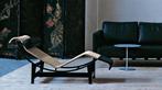 Le Corbusier LC 4 Chaise, Canvas met leer, stoelen, Huis en Inrichting, Nieuw, Leer, Ophalen of Verzenden