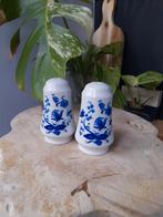 Peper en Zout Setje - Blauw Bloempatroon, Ophalen of Verzenden, Gebruikt, Overige materialen