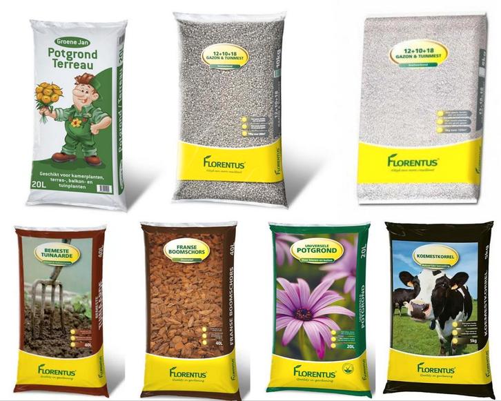 Potgrond, Tuinaarde, Boomschors, Koemestkorrels & Kunstmest, Tuin en Terras, Aarde en Mest, Potgrond, Ophalen