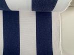 Outdoor meubelstof; blauw+witte streep; 4,69 meter NU 125€, Hobby en Vrije tijd, Stoffen en Lappen, Blauw, 120 cm of meer, Ophalen of Verzenden