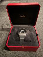 Cartier Santos Black Editie 2025, Sieraden, Tassen en Uiterlijk, Horloges | Heren, Overige materialen, Leer, Polshorloge, Nieuw
