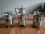 Antiek Verchroomd thee/koffieservies, Antiek en Kunst, Ophalen of Verzenden