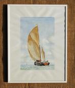 schilderijtje zeilboot 25, Minder dan 50 cm, Oorspronkelijke maker, Nieuw, Ophalen of Verzenden