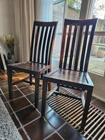 Teakhouten eetkamerstoelen 4 stuks, Huis en Inrichting, Stoelen, Ophalen, Gebruikt, Bruin, Vijf, Zes of meer stoelen