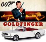 Ford MUSTANG CONVERTIBLE 1964 - JAMES BOND - Goldfinger, Hobby en Vrije tijd, Modelauto's | 1:24, Nieuw, Motormax, Ophalen of Verzenden