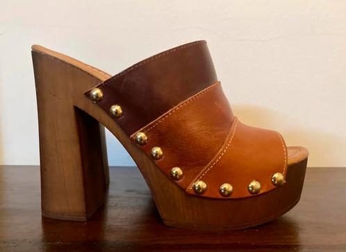 TE KOOP: super gave klompen Sacha 38, Kleding | Dames, Schoenen, Nieuw, Sandalen of Muiltjes, Bruin, Ophalen of Verzenden