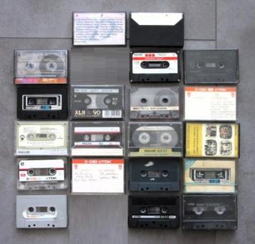 20 vintage cassettebandjes - cassettes tapes beschikbaar voor biedingen