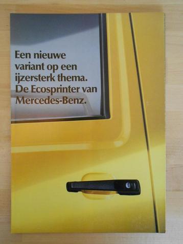 Mercedes Ecosprinter 100 D Brochure 1987 100D beschikbaar voor biedingen