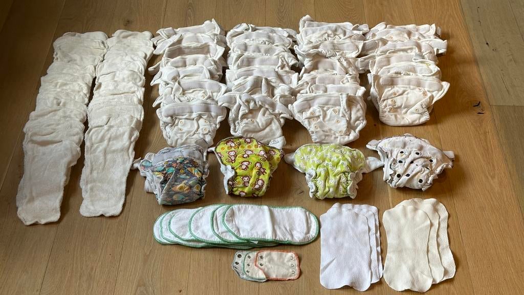 Zeer compleet pakket Hu-Da luiers en Petit Lulu nachtluiers, Ophalen