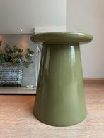 VT wonen bijzettafel Button keramiek groen, 45 tot 60 cm, Minder dan 55 cm, Gebruikt, Rond