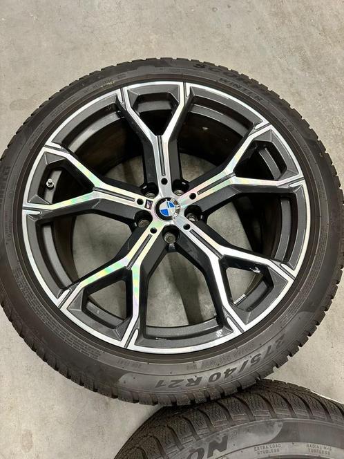 21” Orig Bmw styling 741M G05 X5 X6 G06 velgen Winterbanden, Auto-onderdelen, Banden en Velgen, Band(en), Winterbanden, 21 inch