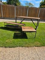 Robuuste  Meubelset: Eettafel, Salon- & TV-meubel, Tuin en Terras, Ophalen, Gebruikt, Rechthoekig, Hout