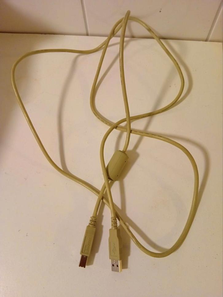Originele Brother USB Printerkabel 2.0 | Met Ferrietkern!, Computers en Software, Printerbenodigdheden, Zo goed als nieuw, Printerkabel
