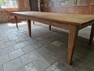 350 cm lange boerentafel!! 14 personen bourgondisch tafelen  beschikbaar voor biedingen