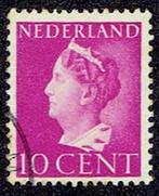 Nederland 1940, Koningin Wilhelmina, 10 cent, met watermerk., Verzenden, T/m 1940, Gestempeld