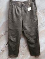 VINTAGE zacht leren broek Maat 48, Gedragen, Maat 48/50 (M), Ophalen of Verzenden, Bruin